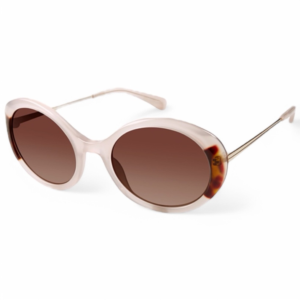 ISAAC MIZRAHI IM 30241 BE HAVANA IVORY GRADIENT AUTHENTIC FRAME SUNGLASSES 53-21